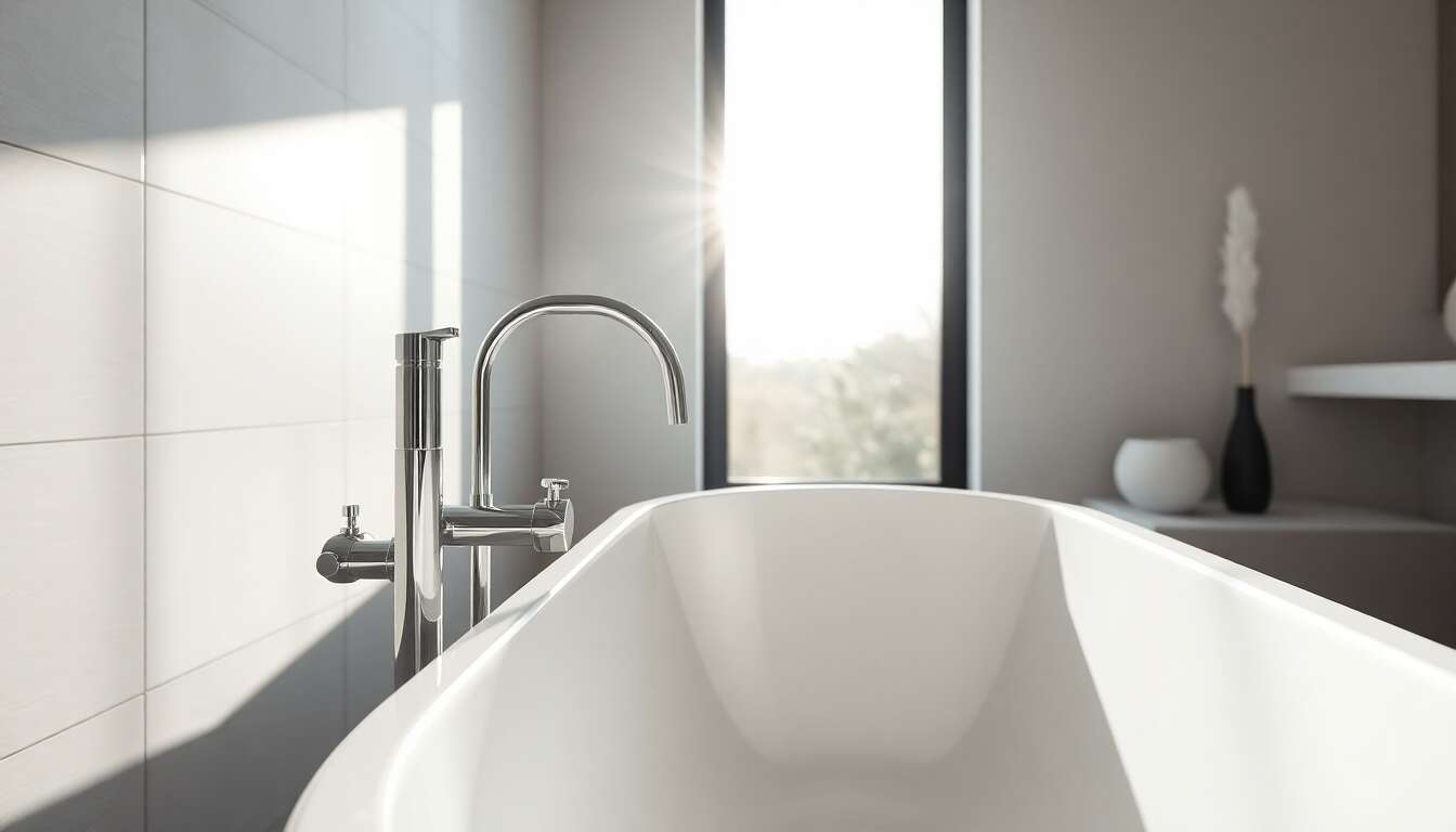 Ajoutez du style avec des robinets de baignoire design