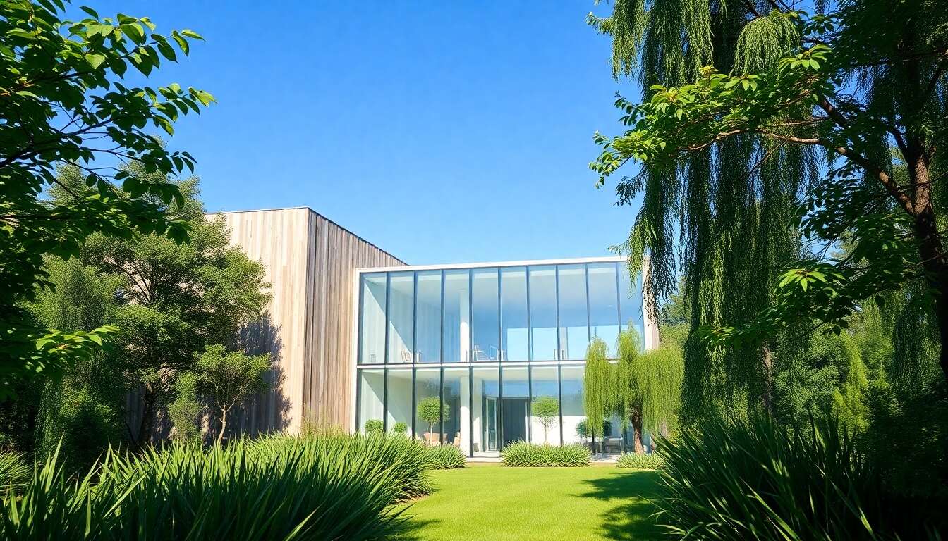Harmonie visuelle et respect environnemental grâce aux parois en verre réutilisé