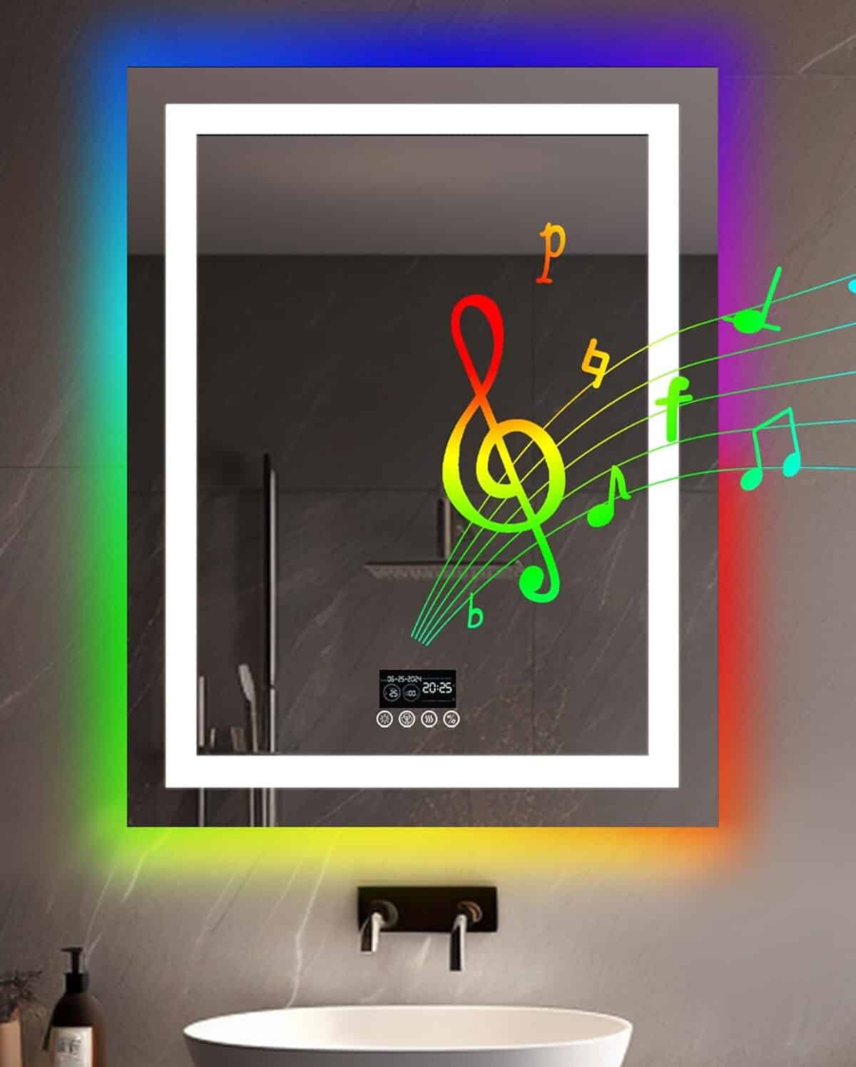 Avis sur le miroir LED LUVODI RGB salle de bain