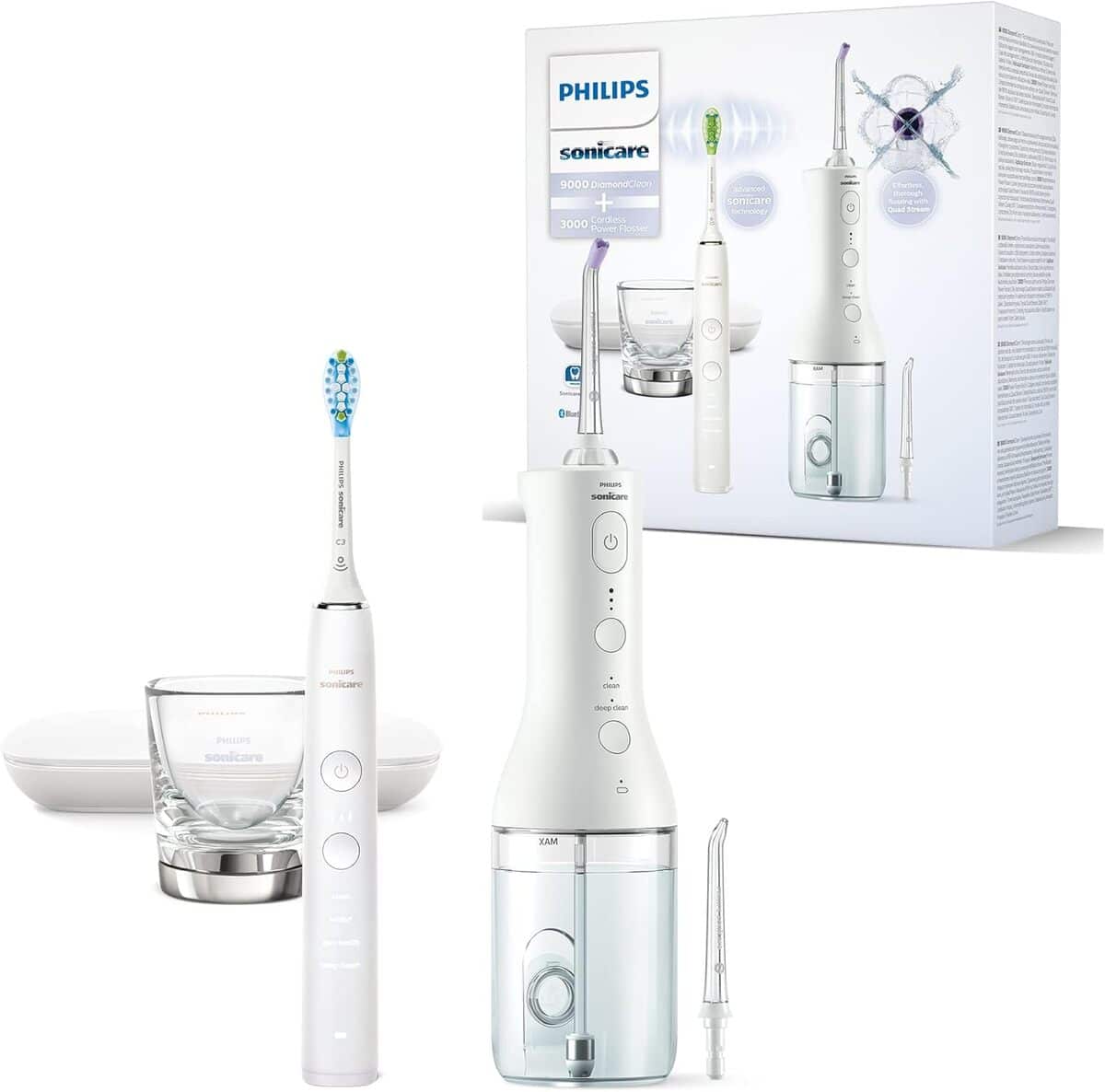 Test de la brosse à dents et du jet dentaire Philips Sonicare DiamondClean 9000