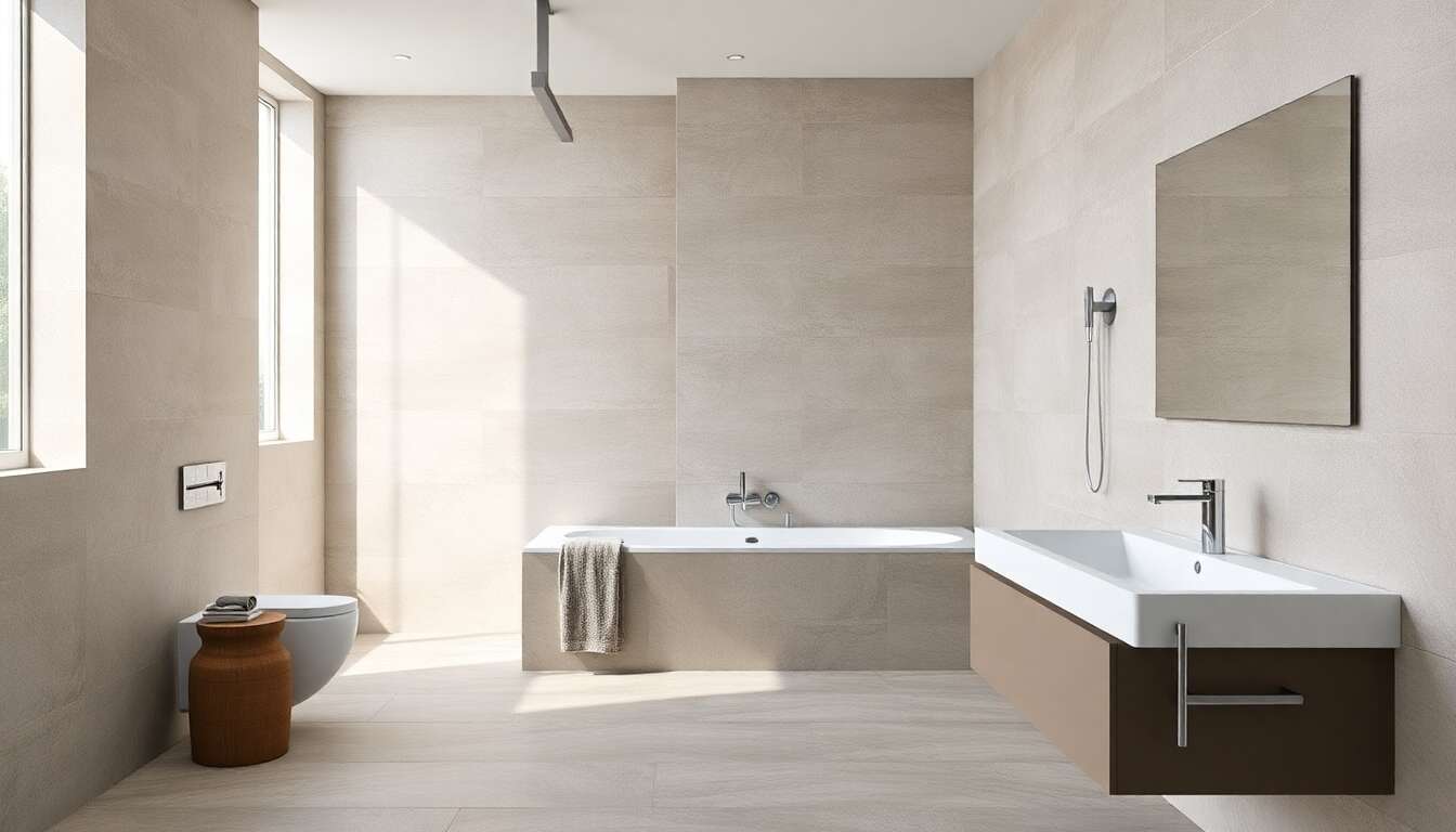 Adopter le carrelage en grès pour une salle de bain élégante
