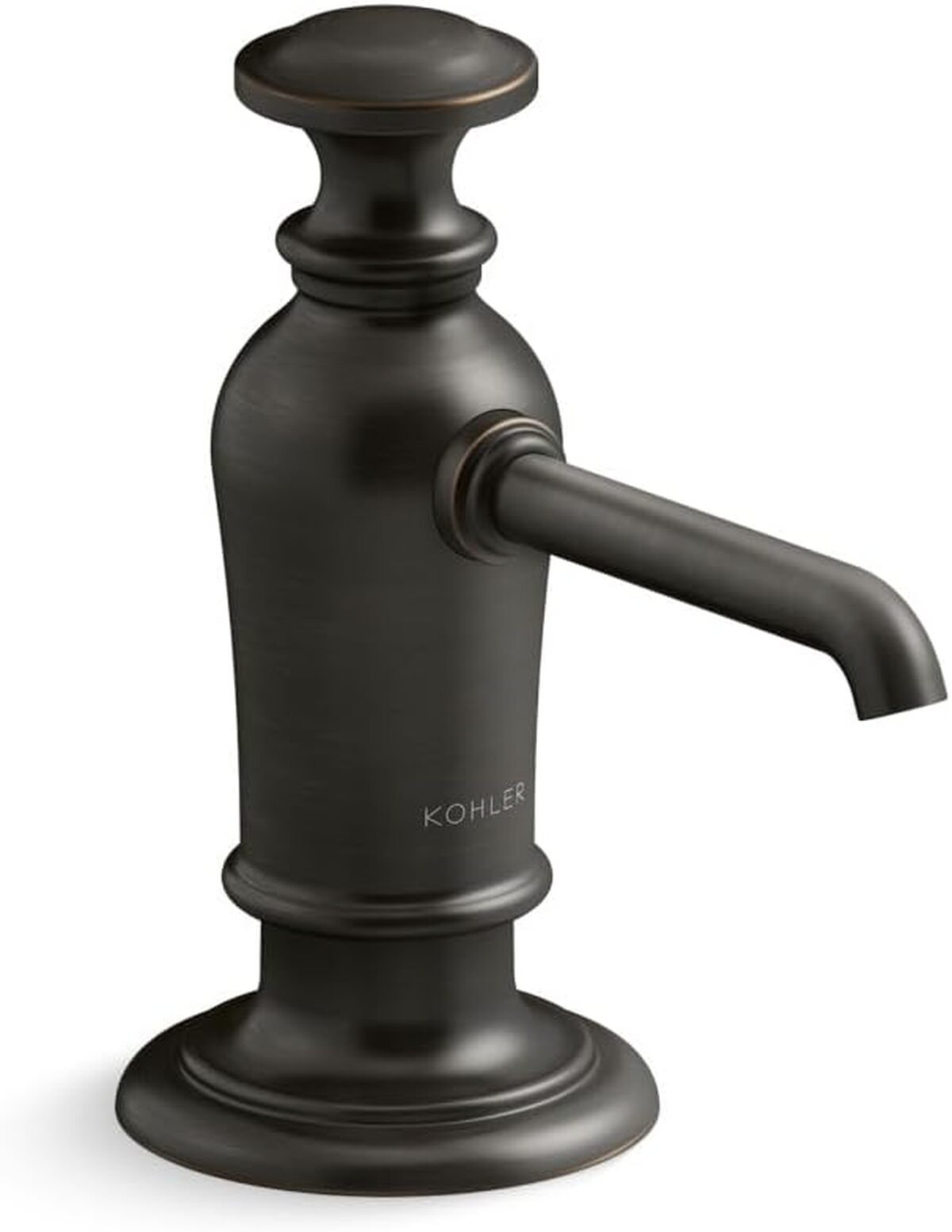 Test du distributeur de savon Kohler Artefacts bronze huilé