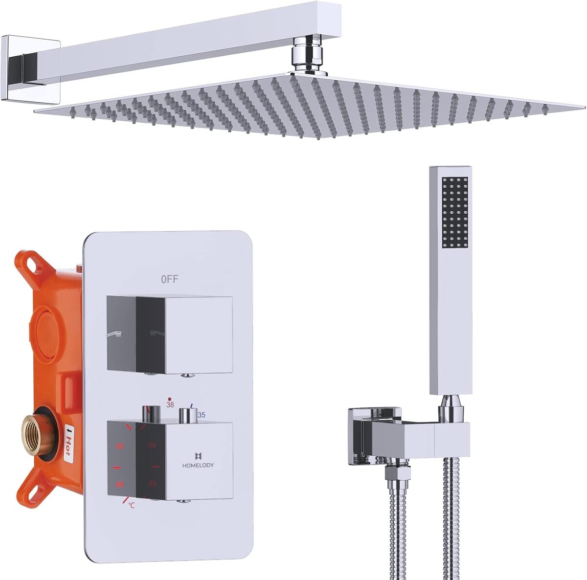 Test du système de douche encastré Homelody : performance et élégance chromée