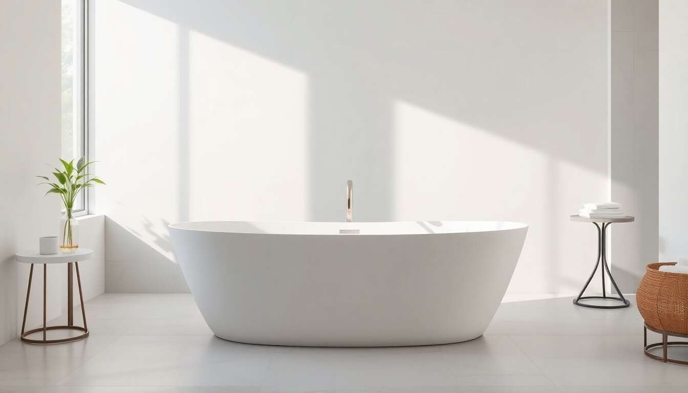 Pourquoi opter pour une baignoire îlot autoportante
