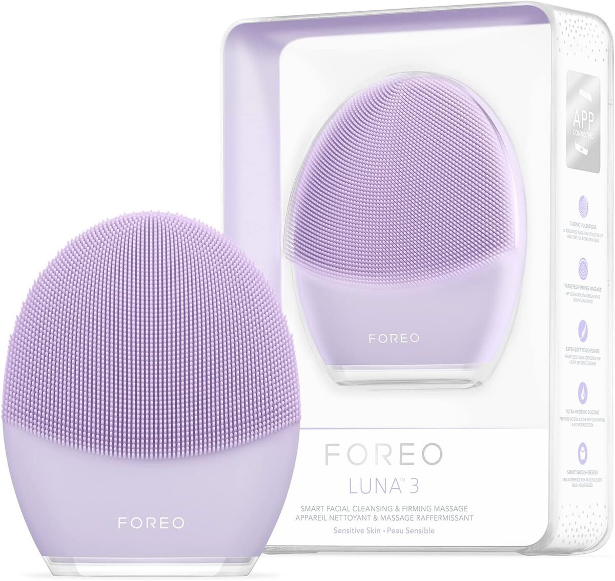 Test de la brosse nettoyante Foreo Luna 3 pour peau sensible
