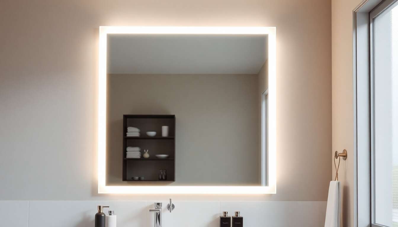 Diff&eacute;rences entre miroir r&eacute;tro-&eacute;clair&eacute; et miroir &eacute;clair&eacute; par les bords