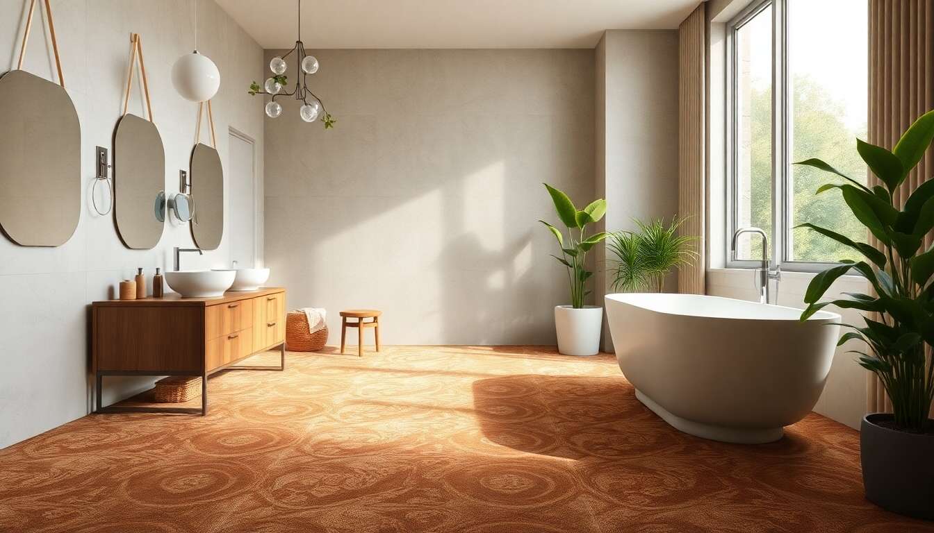 Mat&eacute;riaux et styles tendance pour une moquette de salle de bain