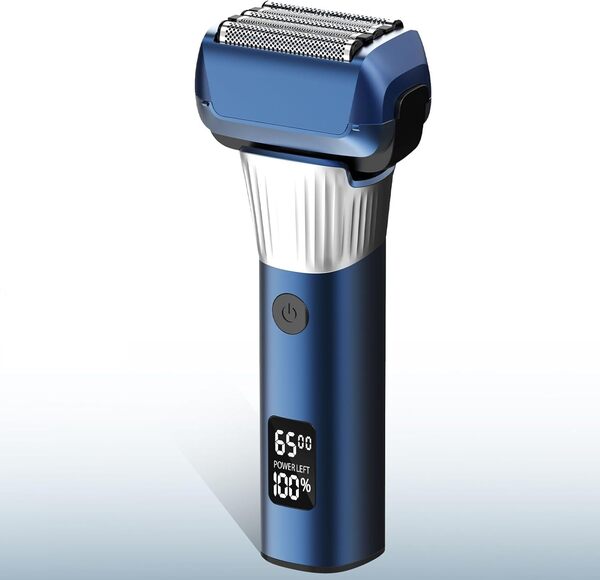 Rasoirs électriques pour homme - Rasoir électrique pour homme - Rasoir électrique à 5 lames pour homme, 2 vitesses - Rasoir portable sans fil pour rasoir de près - Rasoir pour homme humide/sec -