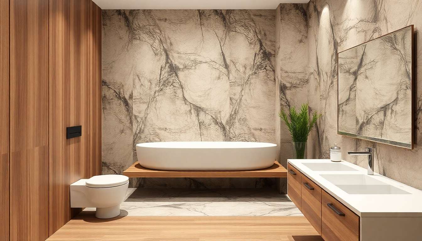 Int&eacute;grer le papier peint dans les pi&egrave;ces humides