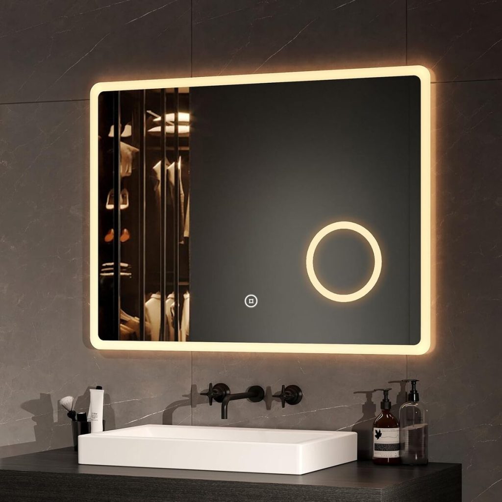 Avis sur le miroir LED EMKE : un concentré de fonctionnalités élégantes