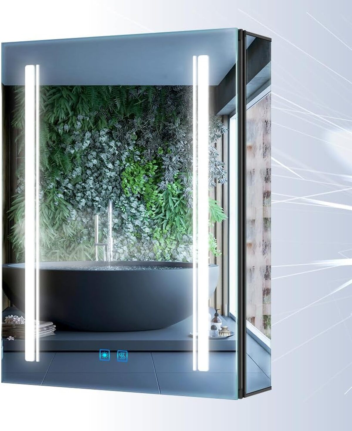 Test : armoire de salle de bain Tokvon Rivulet avec miroir LED