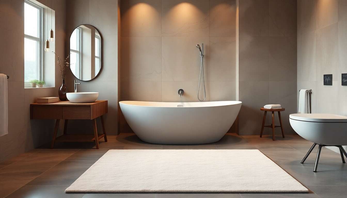 Introduction &agrave; la moquette chauffante pour salle de bain