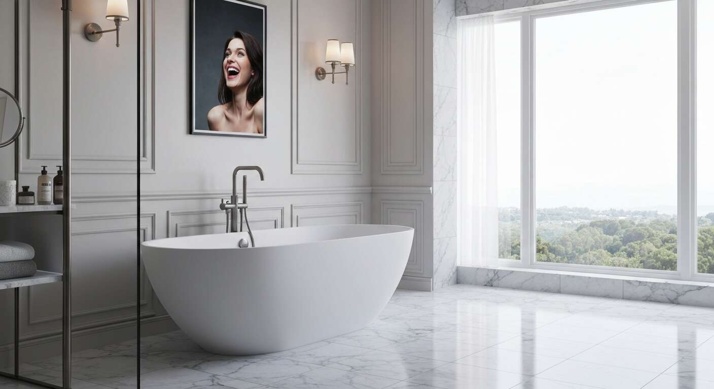 Luxe abordable : baignoires autoportantes en matériau composite