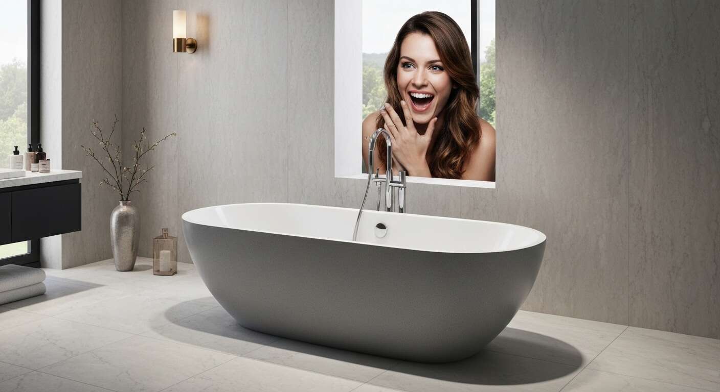 Le design et l'&eacute;l&eacute;gance des baignoires autoportantes en composite