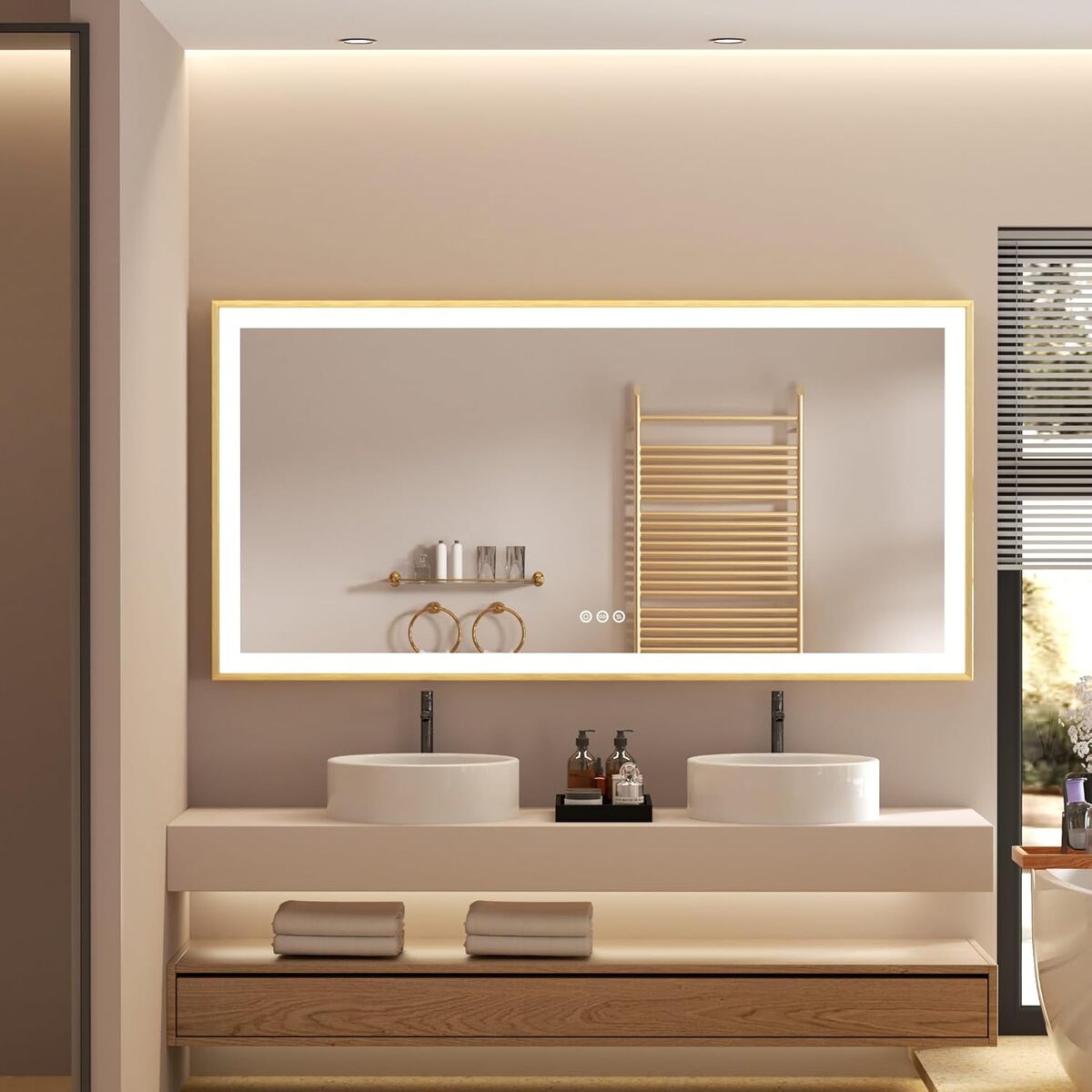Avis miroir connecté LUVODI : style et technologie dans votre salle de bain