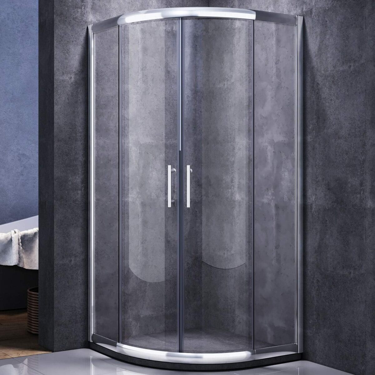 Test : cabine de douche ronde Glasdeals 90 x 90