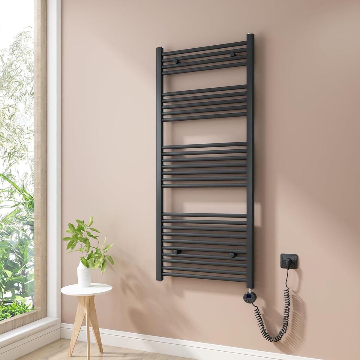 Test du sèche-serviette électrique Heilmetz : efficacité et design anthracite