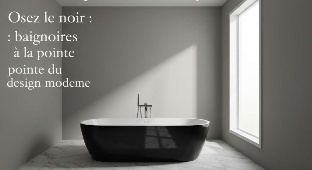Osez le noir : baignoires à la pointe du design moderne