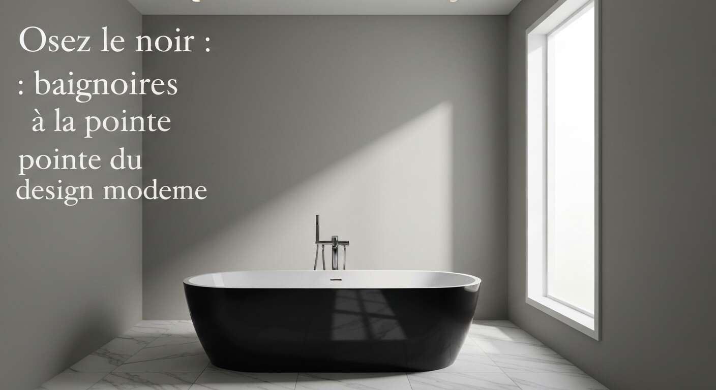 Osez le noir : baignoires à la pointe du design moderne