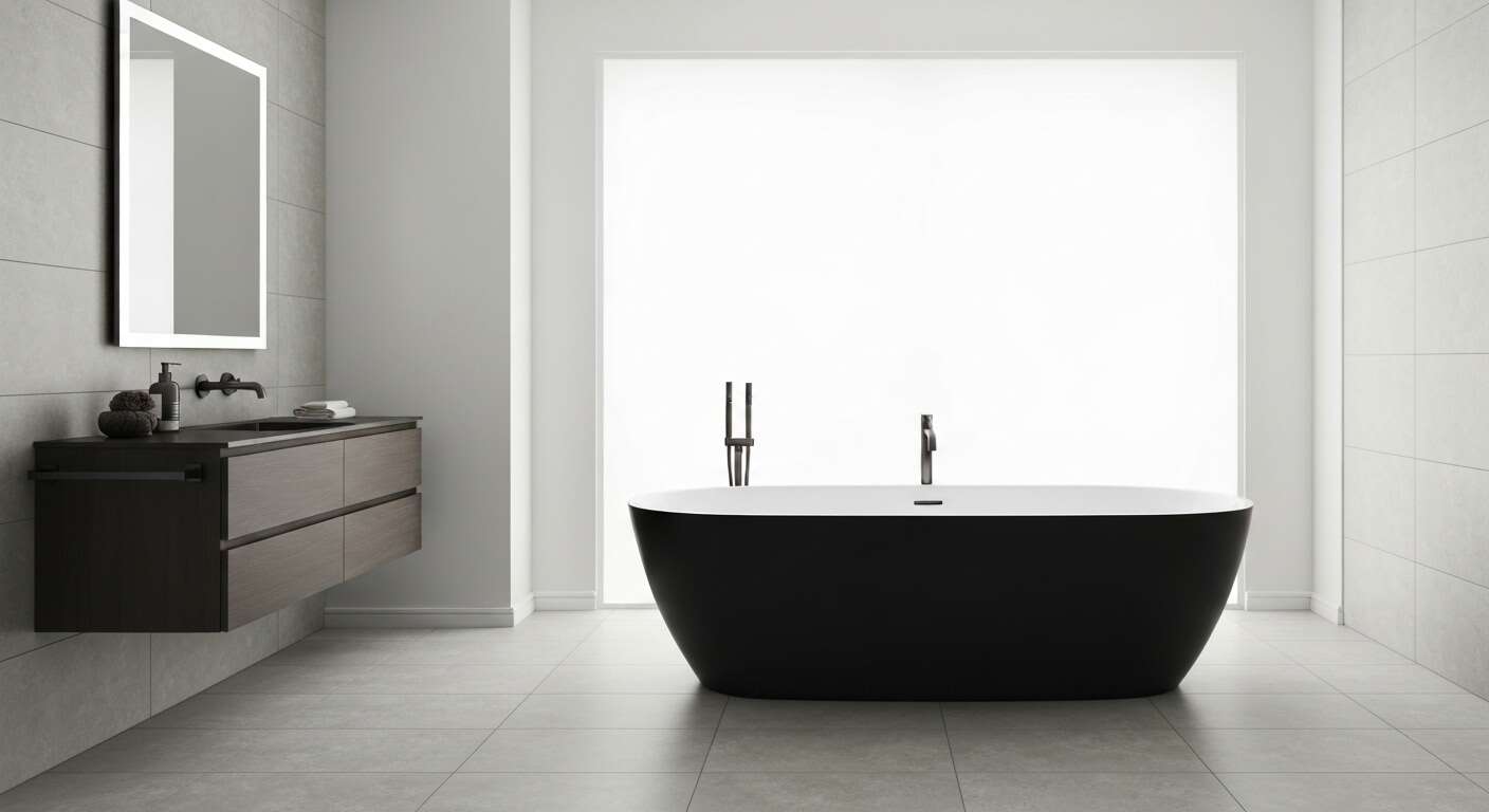 Baignoires noires : la nouvelle tendance design Baignoires noires : la nouvelle tendance design