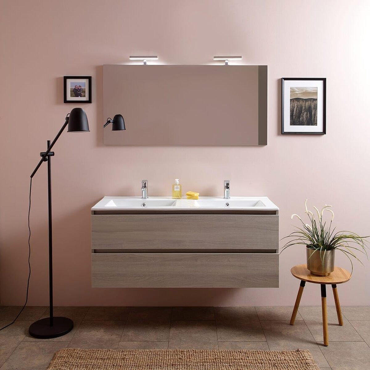 Test : meuble salle de bain Kiamami Valentina Lion Elm 120cm