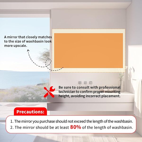 LUVODI Miroir de salle de bain lumineux LED : 800 x 600 mm Miroir mural de courtoisie avec éclairage avant à intensité variable + loupe rétroéclairée anti-buée 3 x, fonction mémoire et capteur