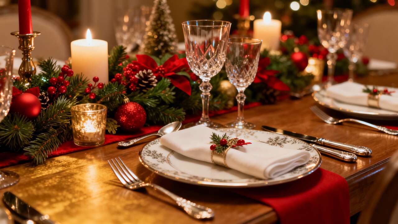 Décoration de Table de Noël : 10 Idées Chic et Tendance