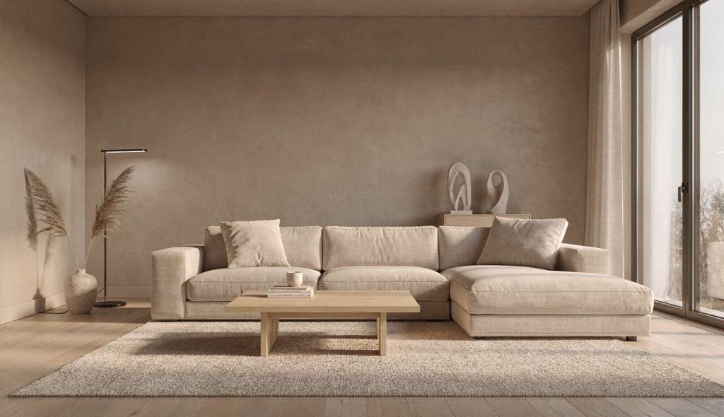 Maison couleur sable : tendance déco pour un intérieur épuré et chic