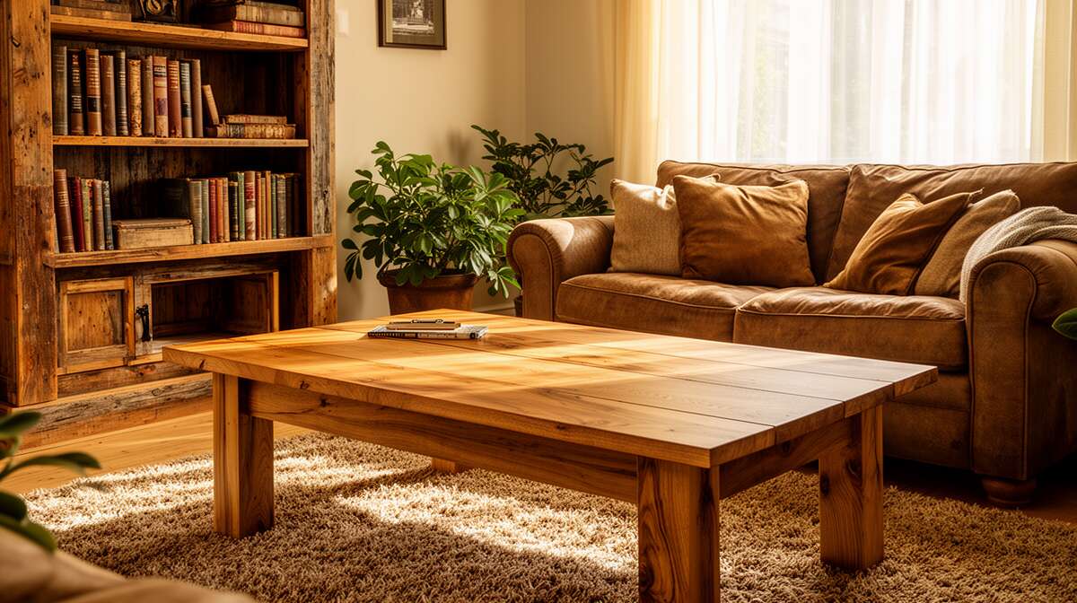 Choisir des meubles en bois brut