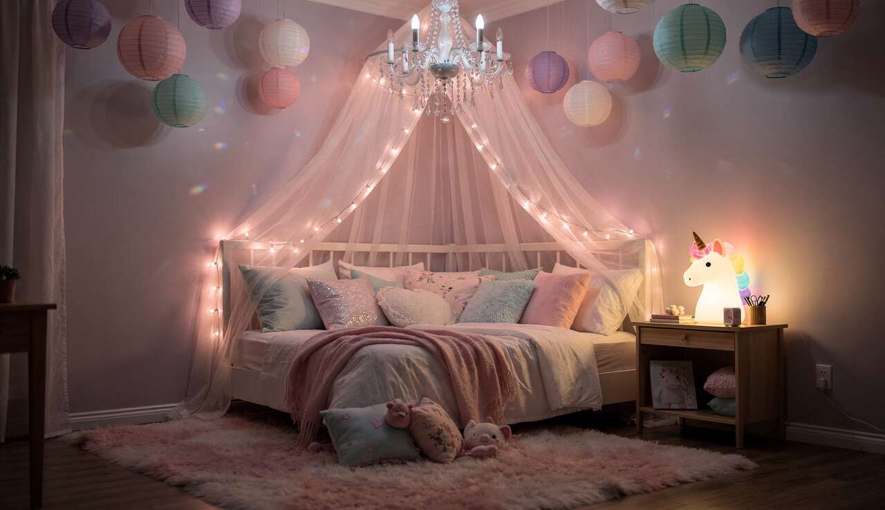 &eacute;clairage cr&eacute;atif pour une ambiance magique